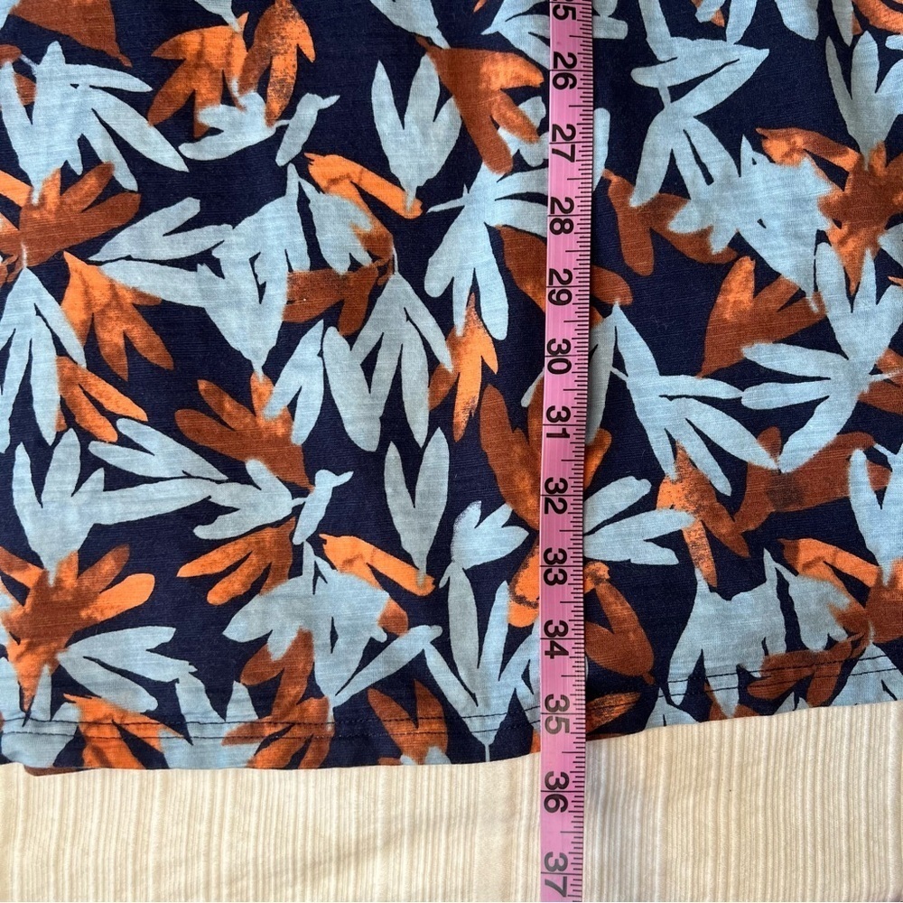 2/$30 L.L. Bean Blue Beech Point Slub Knit V-Neck Sundress - Picture 12 of 14